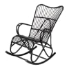 Schaukelstuhl Rattan schwarz - Louisiane